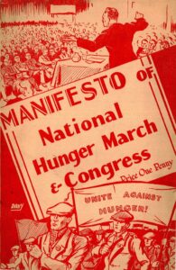 Front cover of the Manifesto of the National Hunger March and Congress