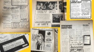 A photo of a series of papers from the collection, highlighting the variety of features they cover. 
