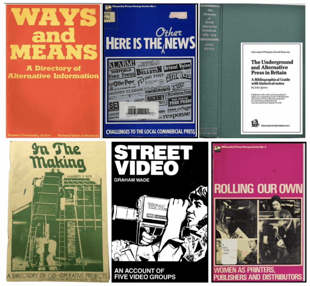 An image of the front covers of more community directories. 